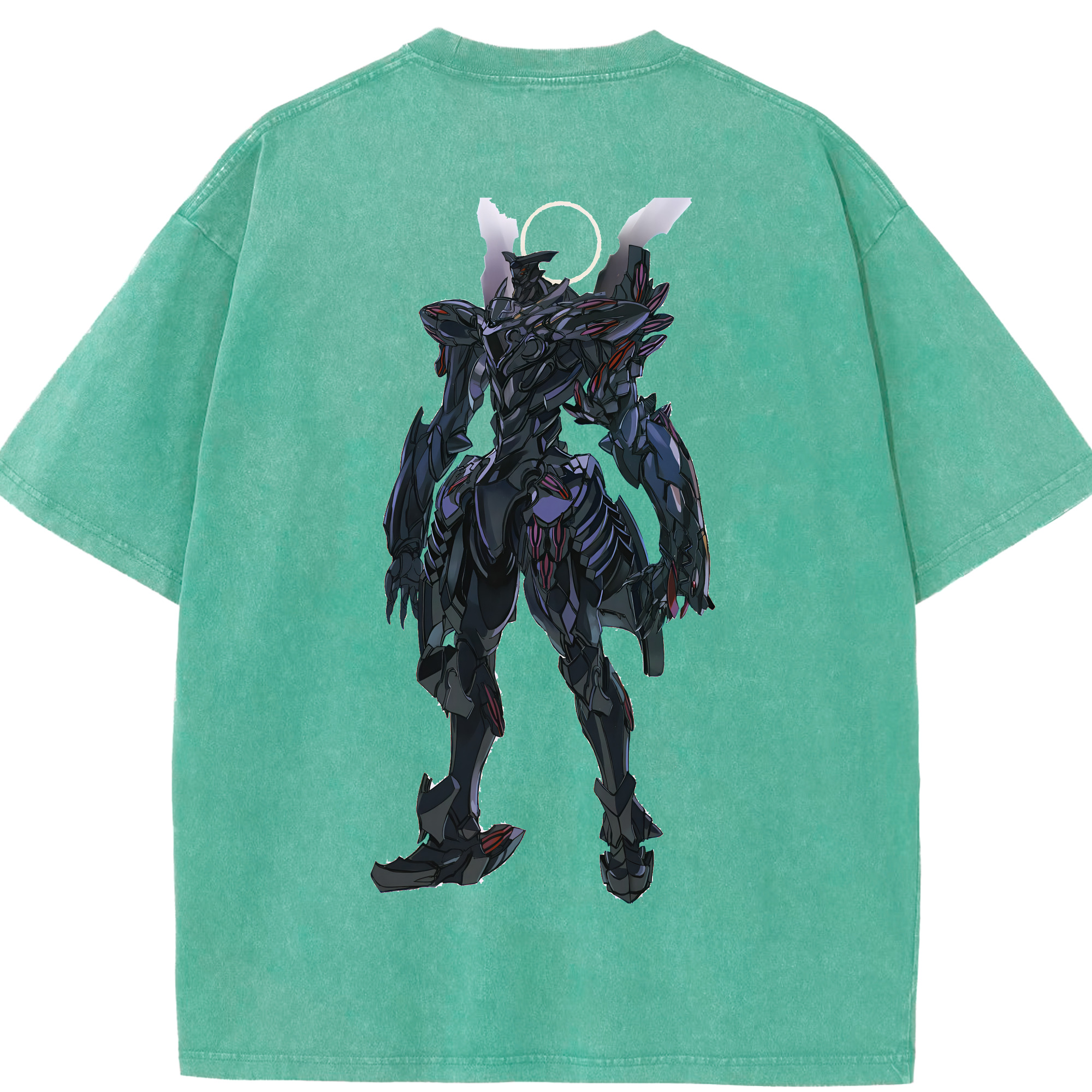 （画像用） EVA 新世紀エヴァンゲリオン 綿100% ヴィンテージ風 半袖Tシャツ（背面プリント）